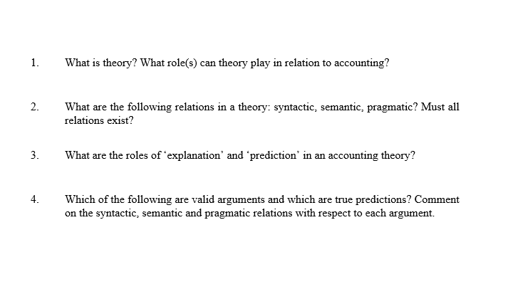 Solved 1. What is theory? What role(s) can theory play in | Chegg.com