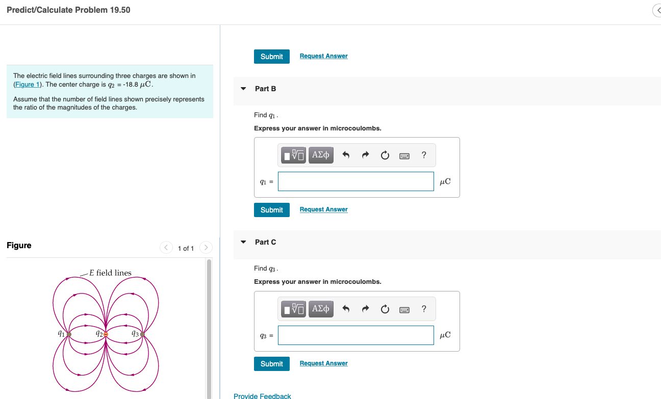 Solved Predict/Calculate Problem 19.50 The Electric Field | Chegg.com