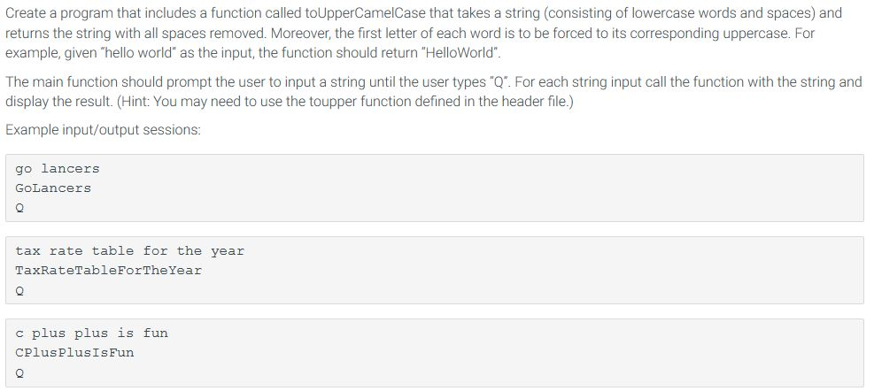 Solved] Write a program with a function that accepts a string as