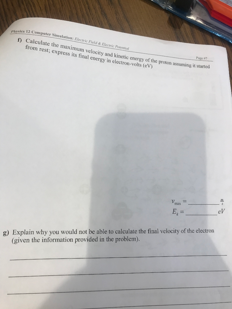 Solved 1. Describe what would happen to an electron placed | Chegg.com