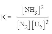 Solved For the synthesis of ammonia at 500°C, according to | Chegg.com