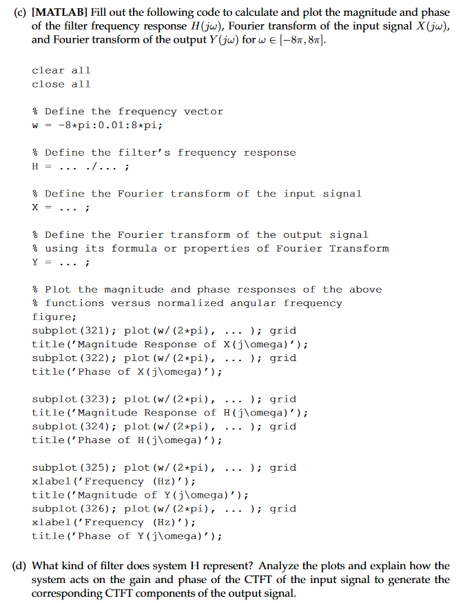 Solved Problem 4.6 A continuous-time LTI system H is | Chegg.com