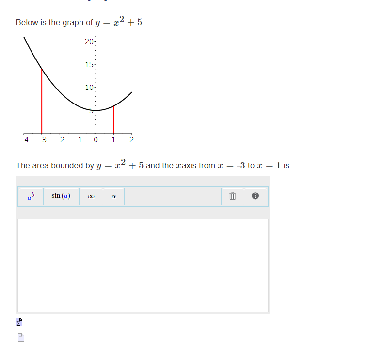 solved-below-is-the-graph-of-y-x-2-5-the-area-chegg