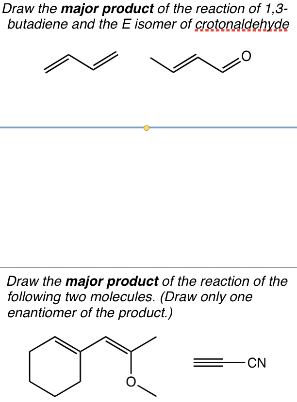 Solved Draw The Major Product Of The Reaction Of 1 3 But Chegg Com