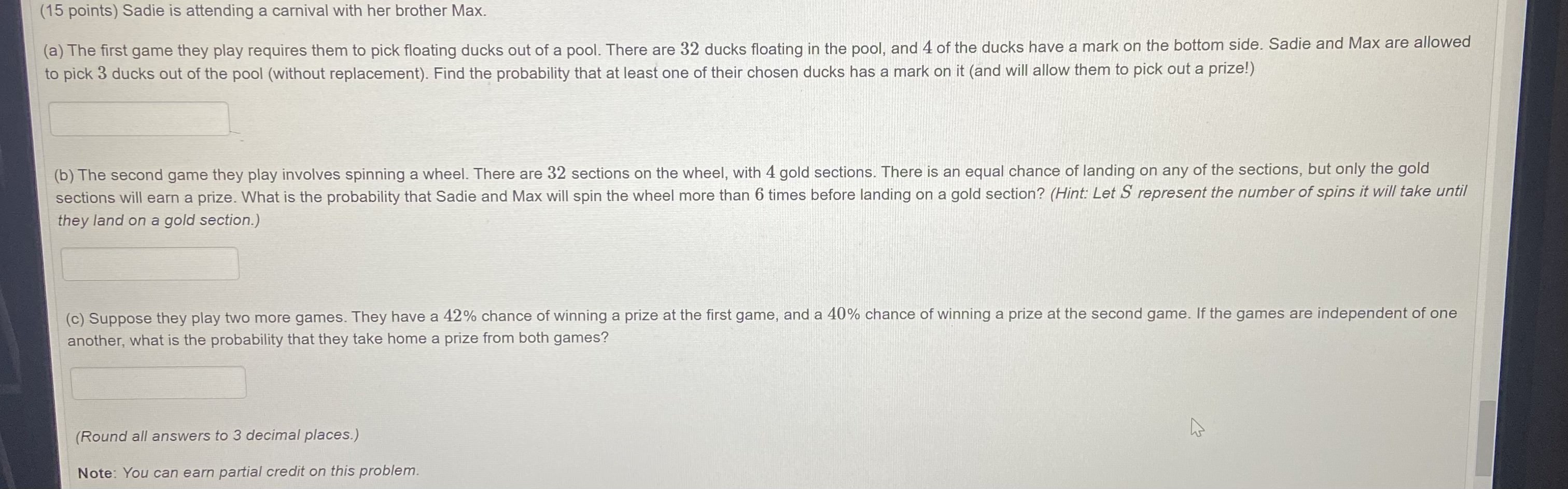 Solved they land on a gold section.) another, what is the | Chegg.com