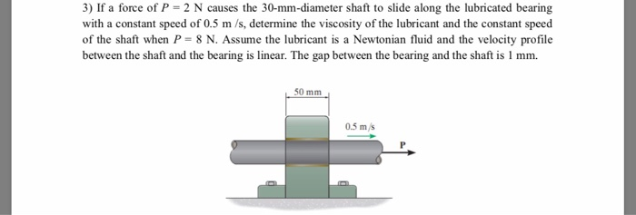 Answered: 3) If a force of P 2 N causes the 30-mm-diameter