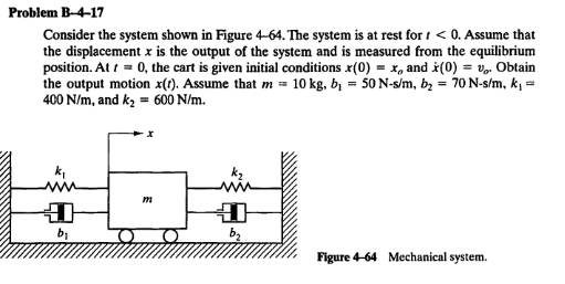 Solved Problem B-4-17 Consider the system shown in Figure | Chegg.com