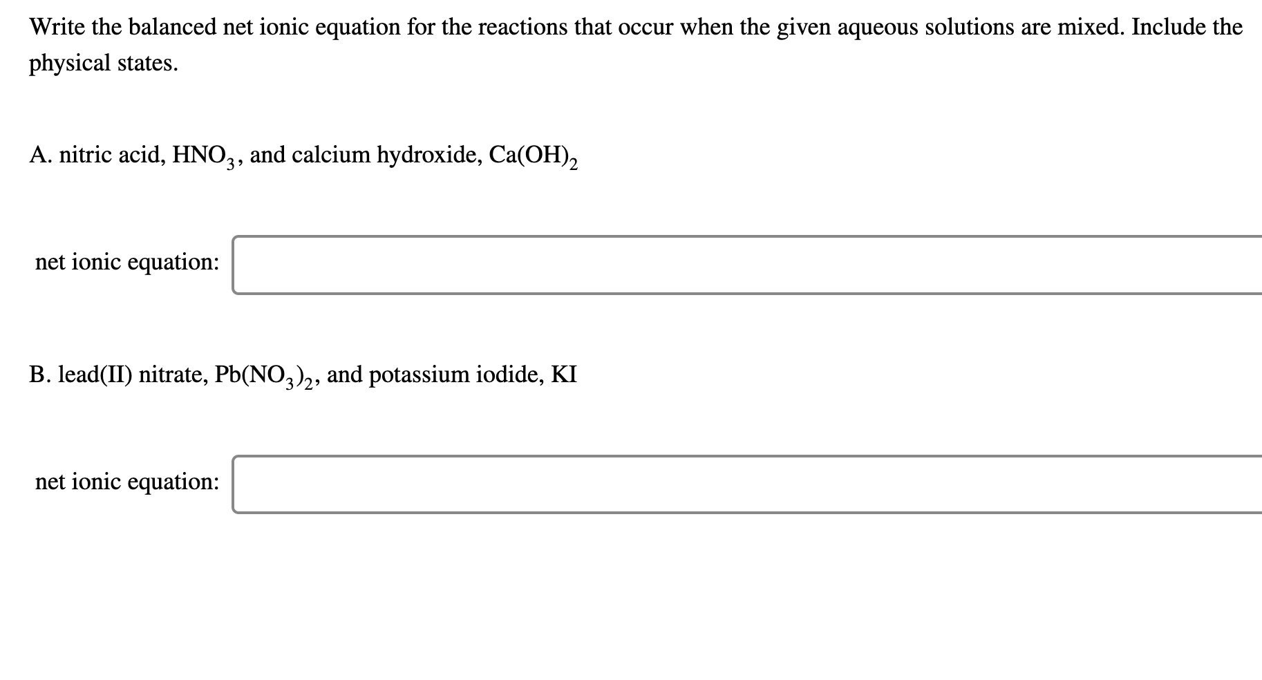 What Is The Net Ionic Equation For All Acid Base Reactions