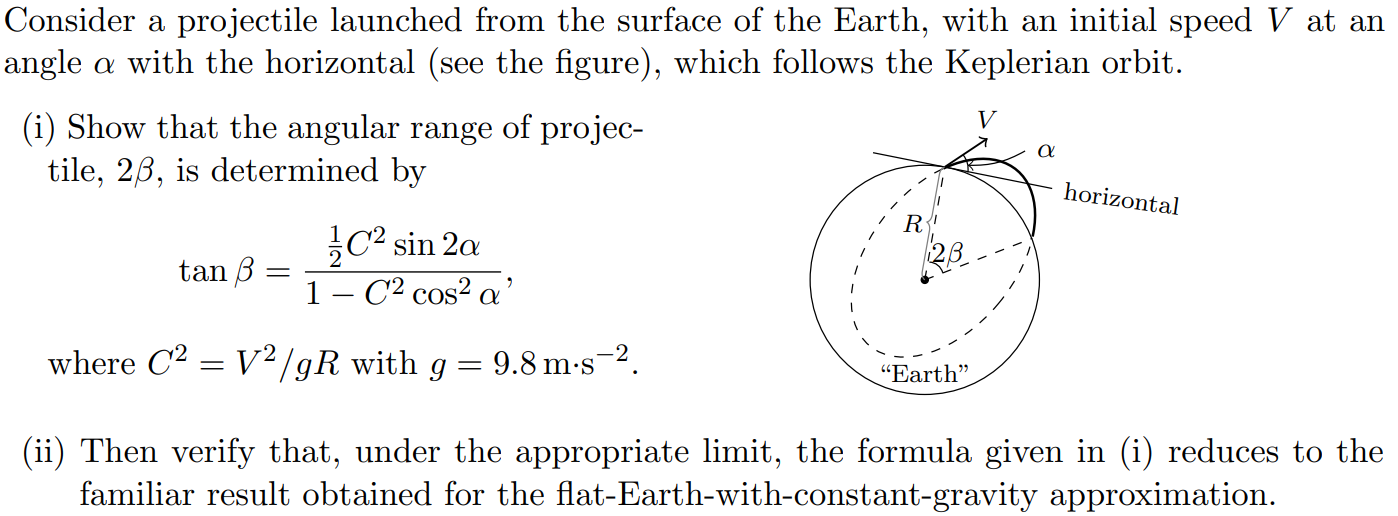 Solved Consider a projectile launched from the surface of | Chegg.com