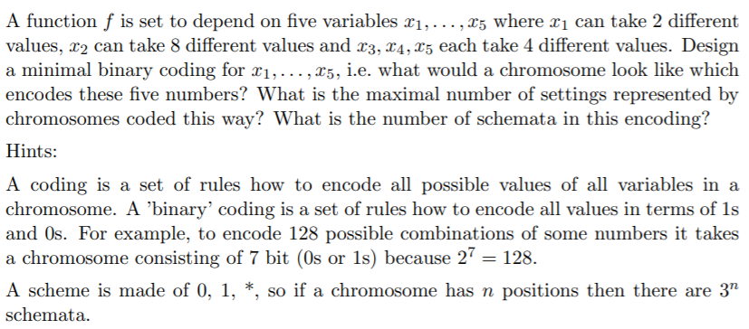 Solved A function f is set to depend on five variables 21, | Chegg.com