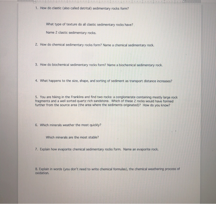 Characteristics of sedimentary rock picture