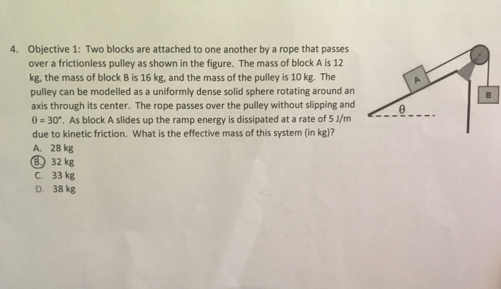 Solved Objective 1: Two blocks are attached to one another | Chegg.com