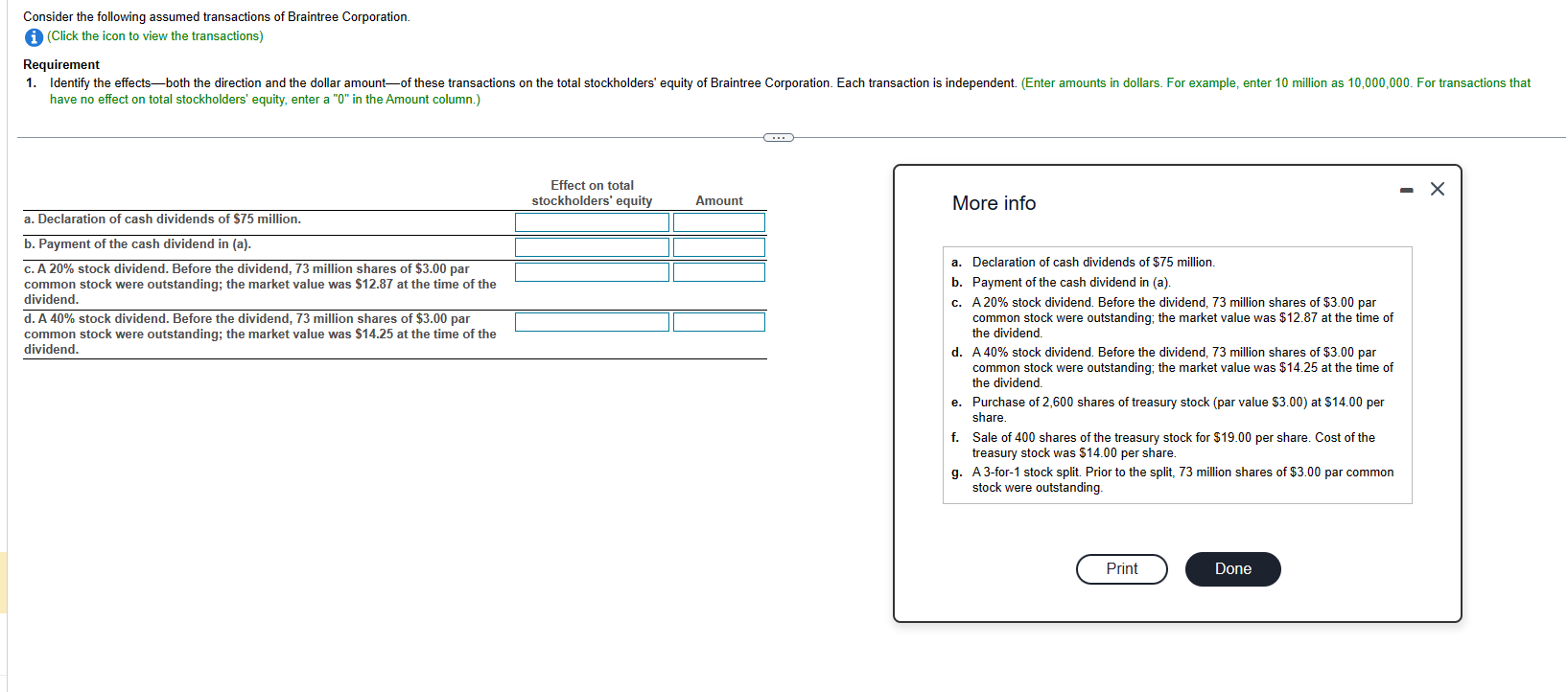 Solved Consider The Following Assumed Transactions Of | Chegg.com