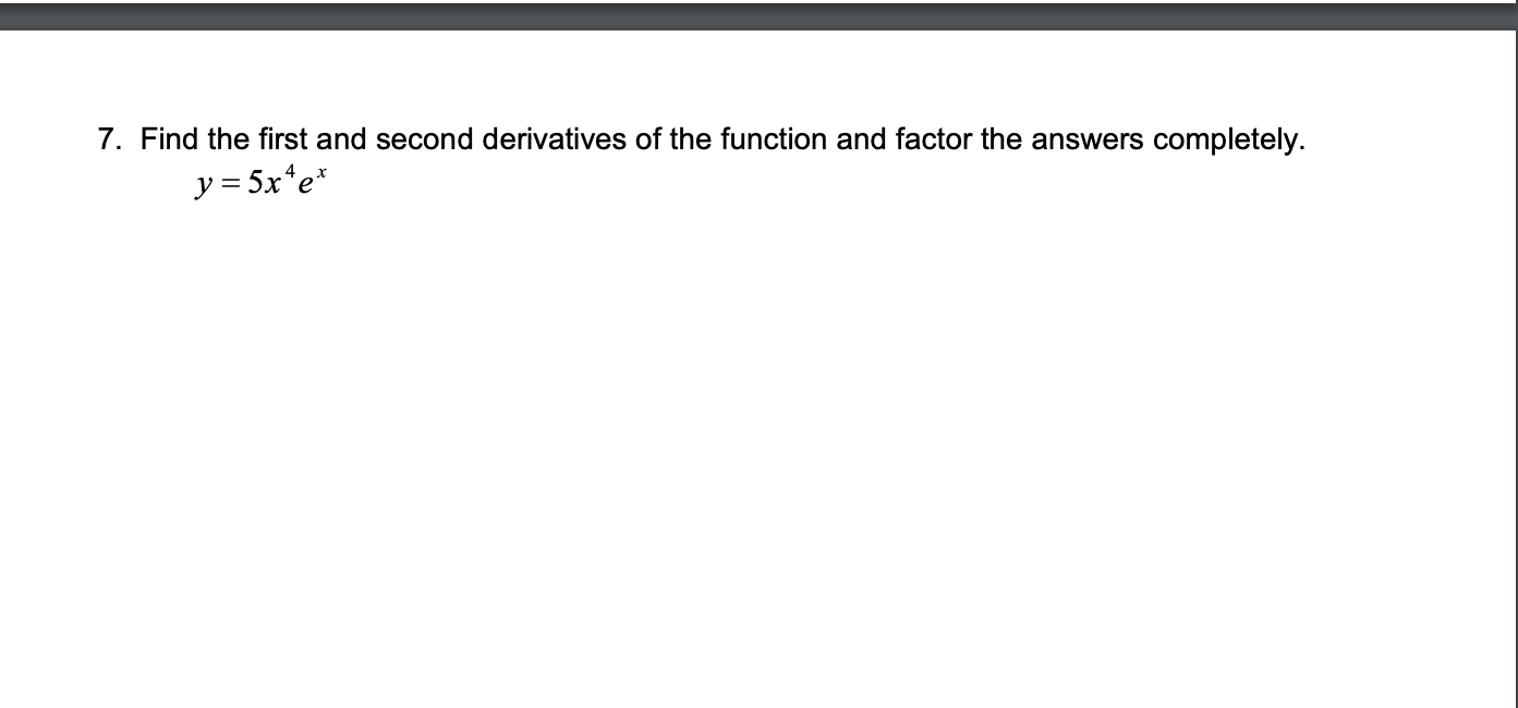 Solved Find the first and second derivatives of the function | Chegg.com
