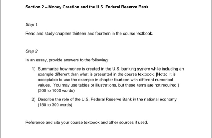 Essay on federal reserve system