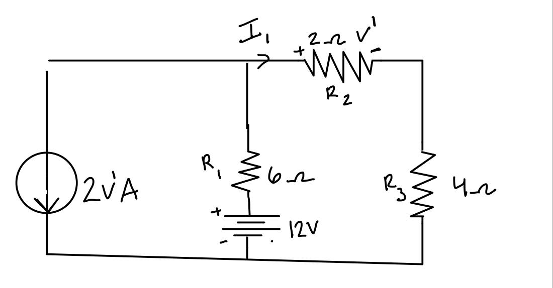 Solved Find I1 (current flowing through R2 the 2-ohm | Chegg.com