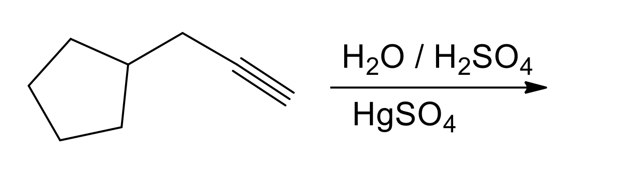 Solved H2O / H2SO4 HgSO4 | Chegg.com