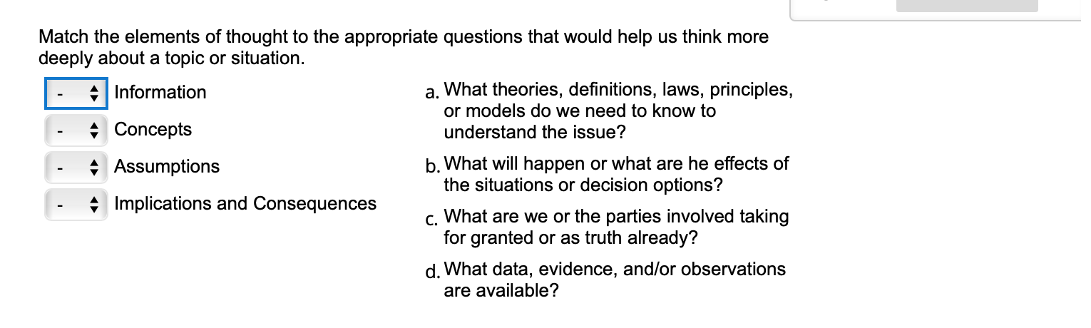 Solved QUESTION 2 1 points Save Answer Critical thinking | Chegg.com