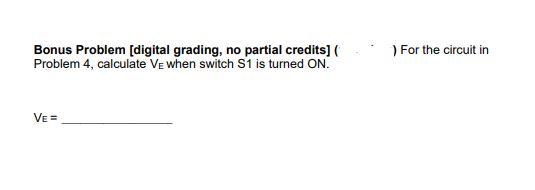 Solved Problem 4: (30 points) For the circuit shown below | Chegg.com