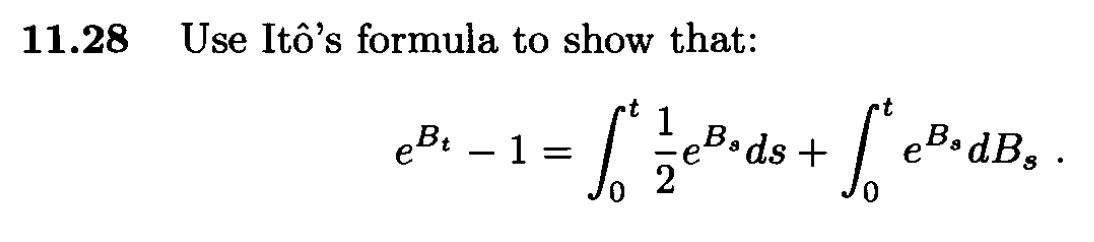 Solved 11.28 Use Itô's formula to show that: | Chegg.com