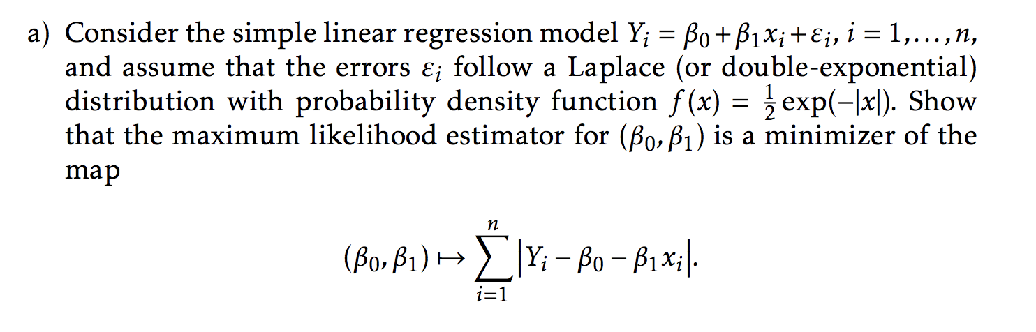 A) Consider The Simple Linear Regression Model | Chegg.com