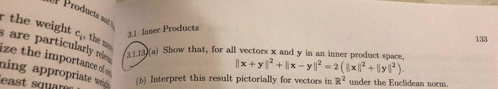 Solved l Products and 133 the 3.1 Inner Products (3.1.1es) s | Chegg.com