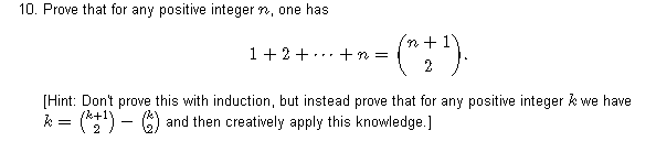 Solved 10. Prove that for any positive integer n, one has | Chegg.com