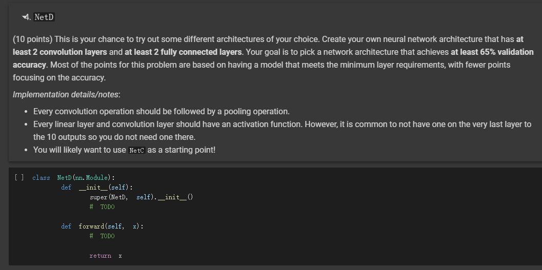 Solved (4 points) The first neural network you have to | Chegg.com