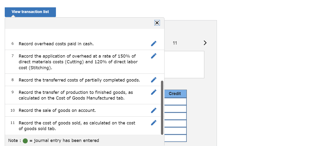 Solved 6 Record overhead costs paid in cash. 7 Record the