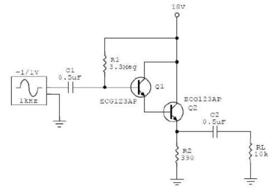 Solved PRACTICE NAME Darlington BJT Amplifier and Feedback