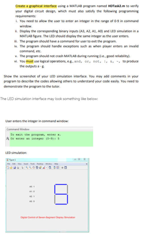 Matlab GUI Question Design a graphical | Chegg.com