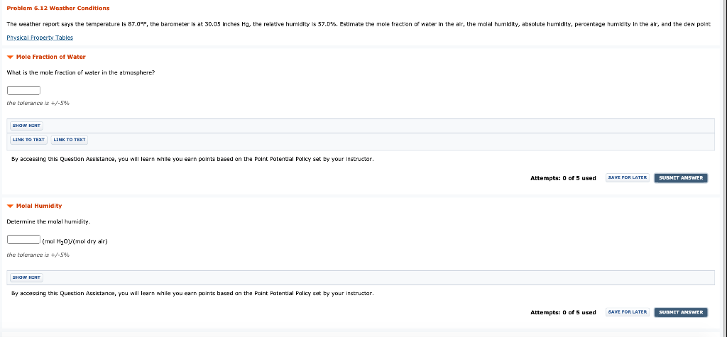 Solved Problem 6.12 Weather Conditions The weather report | Chegg.com