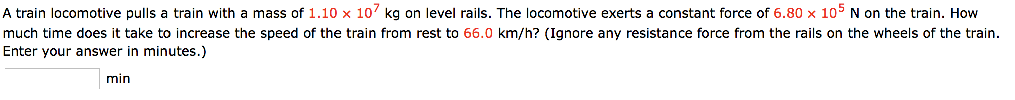 Solved A Train Locomotive Pulls A Train With A Mass Of 1.10 