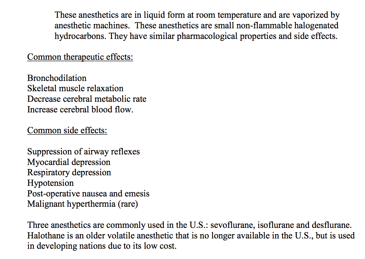 side effects of isoflurane