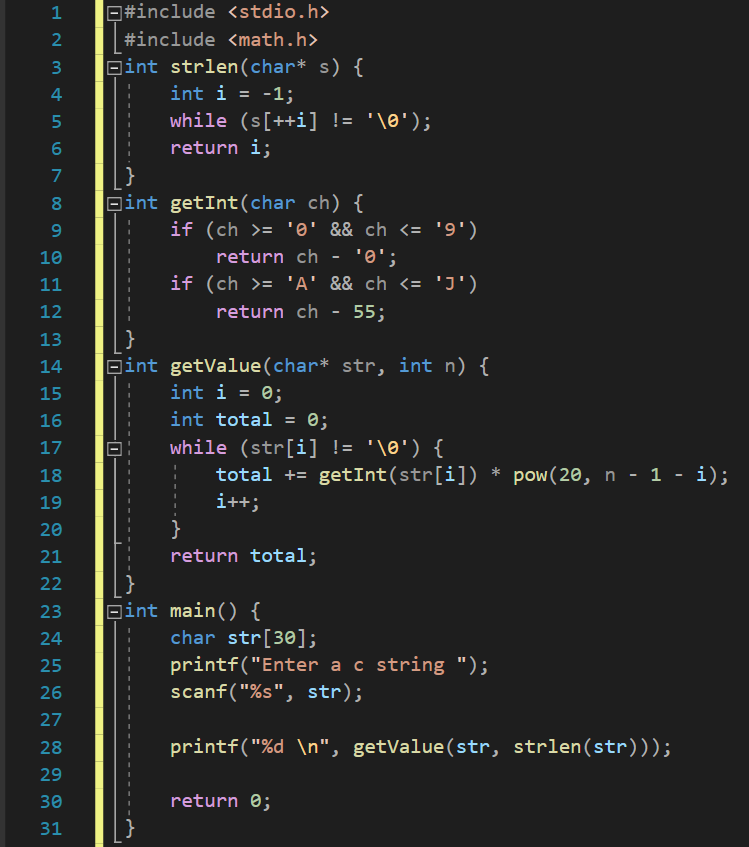 Solved The program converts vigesimal to decimal. The | Chegg.com