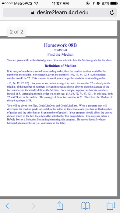 Solved You are given a file with a list of grades. You are | Chegg.com