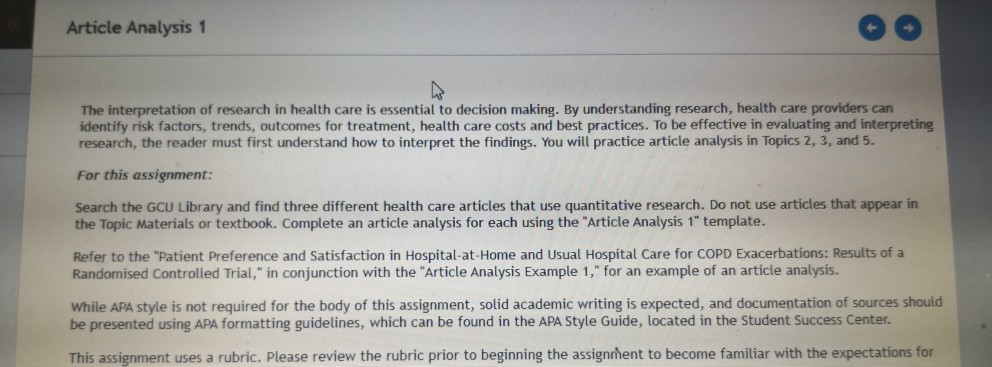 health care articles that use quantitative research