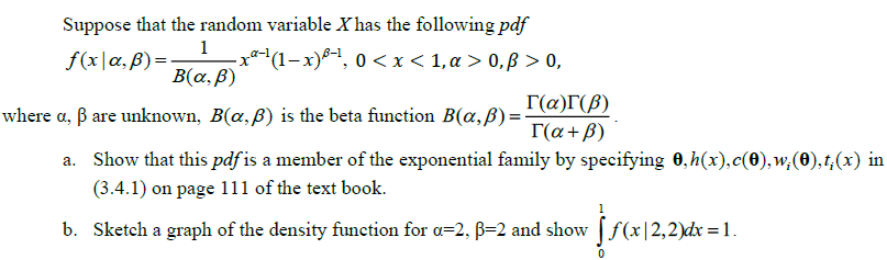 Solved Suppose That The Random Variable X Has The Followi Chegg Com