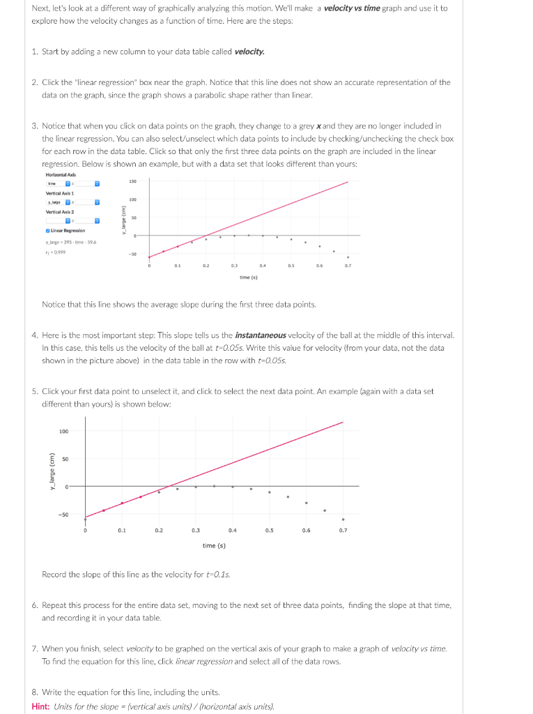 Solved 1. Use this data table and graph to collect and