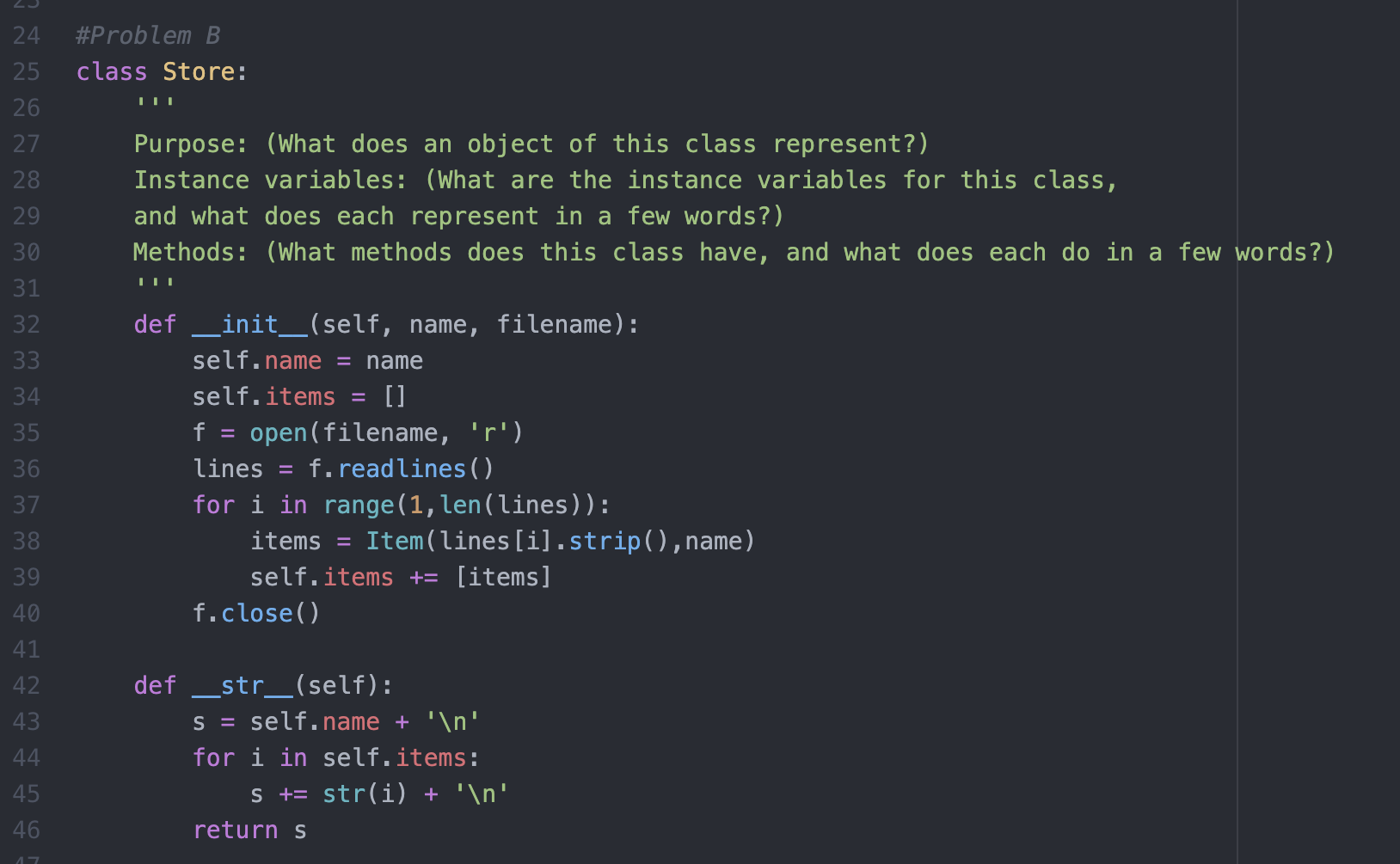 Solved Problem D. (5 points) Which Store? Write a function | Chegg.com