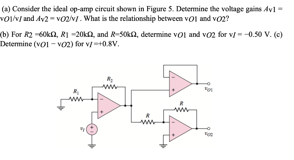 Solved (a) Consider the ideal opamp circuit shown in Figure