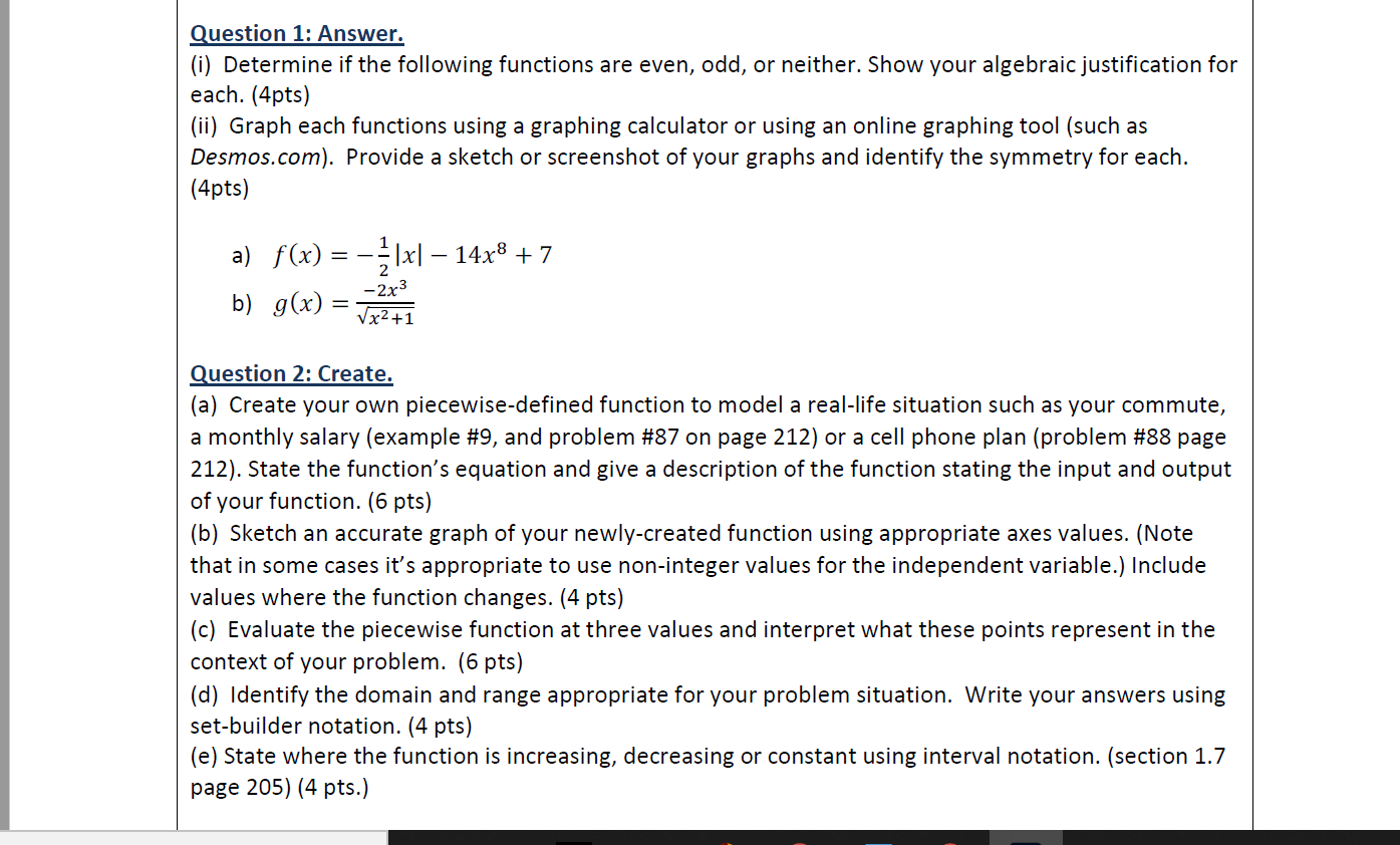 Solved Question 1 Answer I Determine If The Following Chegg Solved Question 1 Answer I Determine If The Following Chegg