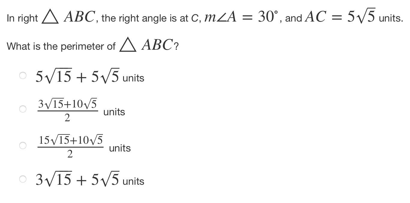 Solved In right ABC the right angle is at c m A 30 and