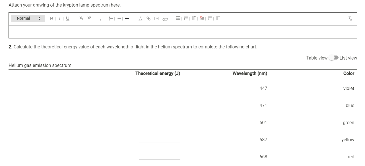 Solved (20pts) Part A. Using a Spectroscope Examine the | Chegg.com