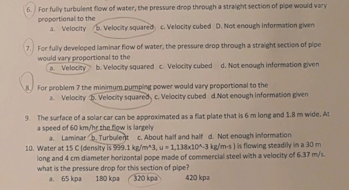 Solved Fluid Mechanics Question 2 | Chegg.com