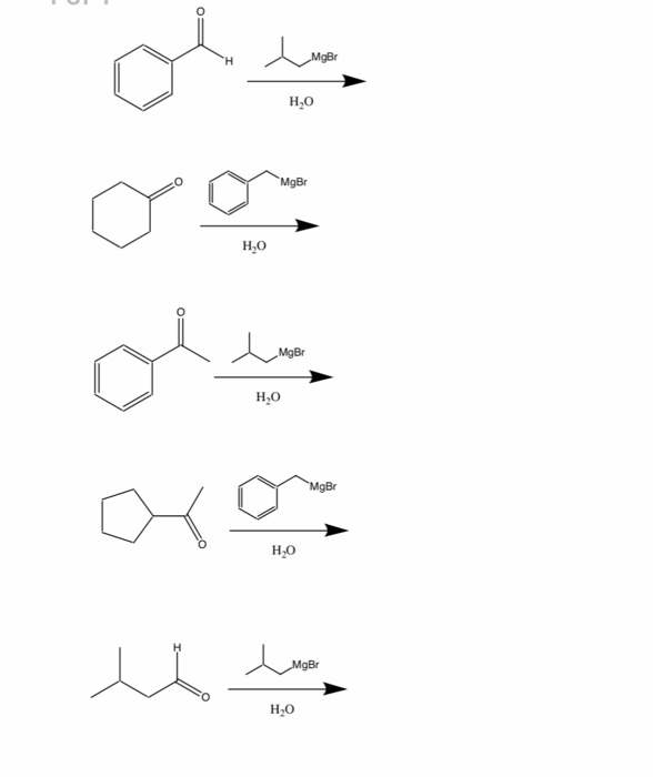 Solved H2O MgBr H2o MgBr H,o H,O ﹀MgBr H20 | Chegg.com