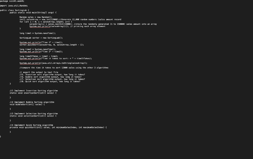 Solved In this Lab you will be implementing different | Chegg.com