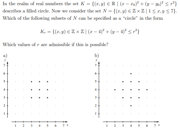 Xer In Math Solved In the realm of real numbers the set K = {(x, y) ER(1 | Chegg.com