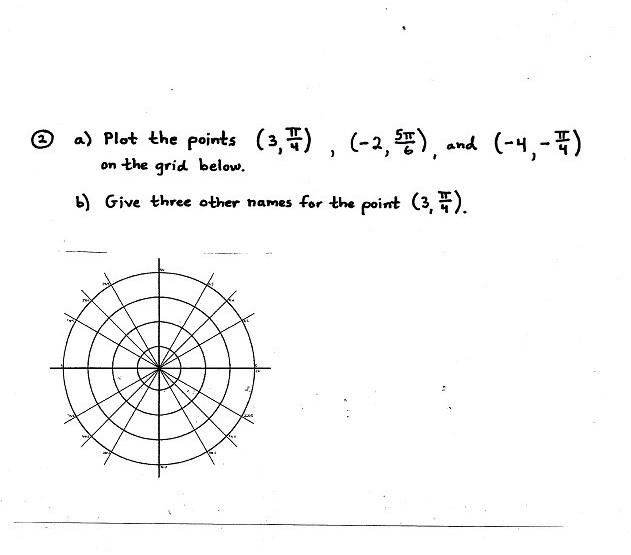 Solved @a) Plot The Points (3,5), (-2,5), And (-4,-) On The | Chegg.com