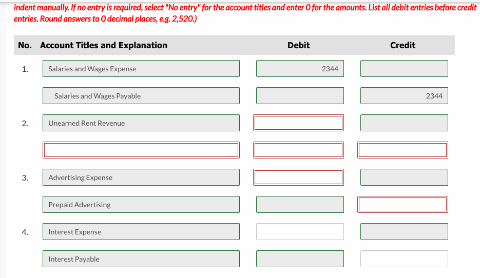 Solved 1 Salaries And Wages Payable 0 There Are Eight Chegg